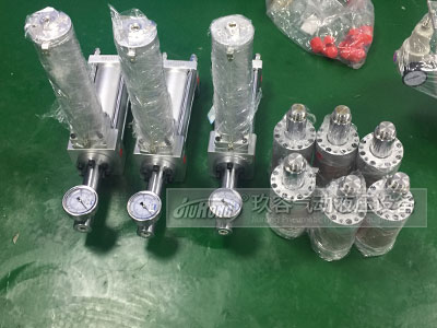 預(yù)壓式氣液增壓器配特殊油缸 預(yù)壓式氣液增壓器配特殊油缸